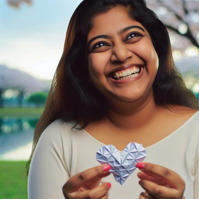 Mujer feliz en una relación